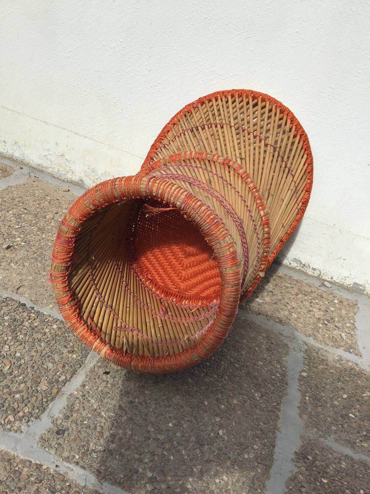 Rattan armchair
