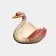Pot cygne ancien en céramique