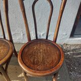 Lot de 5 chaises bistrot Buchon en bois courbé
