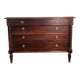 Empire style chest of drawers in solid mahogany