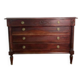 Commode de style Empire en acajou massif
