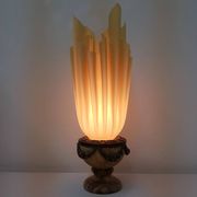 Modern draped torch table lamp Bourbon - Georgia Jacob - France