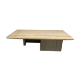 Travertine stone coffee table