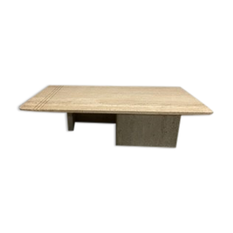 Table basse  en pierre de travertin