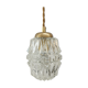 Vintage molded glass pendant lamp