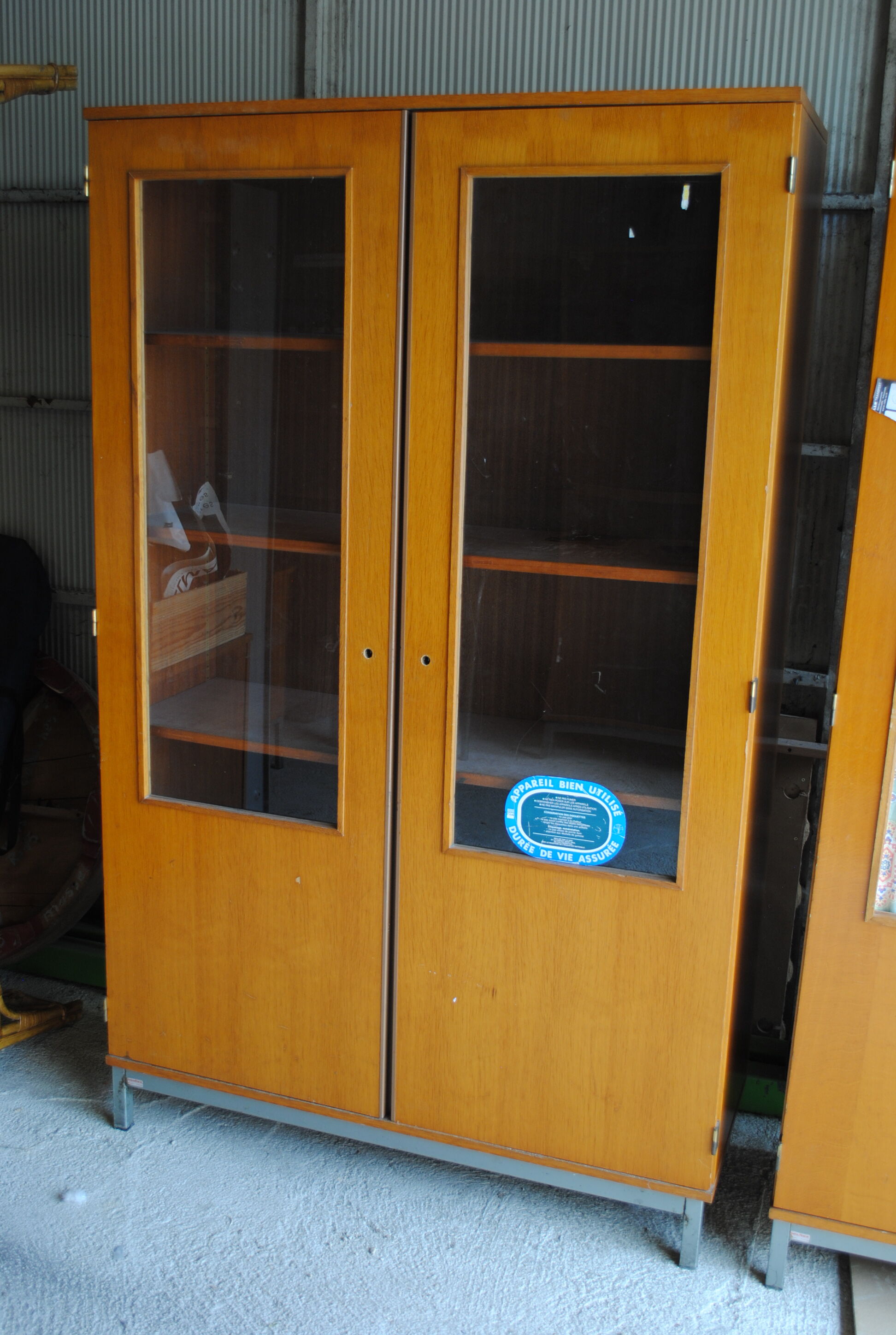 Glazed school wardrobe