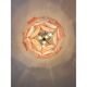 Contemporary Modern Sanded Pink "Petals"  Glass Chandelier