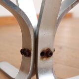 Oval coffee table smoked glass