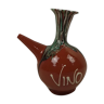 "Vino" terracotta wine carafe