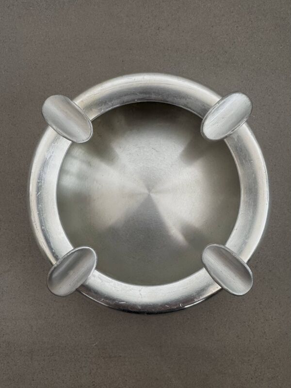 Cendrier Vintage En Inox Design Space Age 70’s