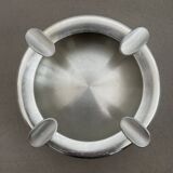 Vintage Stainless Steel Ashtray Space Age Design 70s
