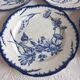 6 antique plates Creil & Montereau Sunflower model – 19th century