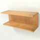 Blonde Wood Veneer Wall Shelf
