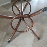 Wooden parrot coat rack - old style curved wood - 12 bells