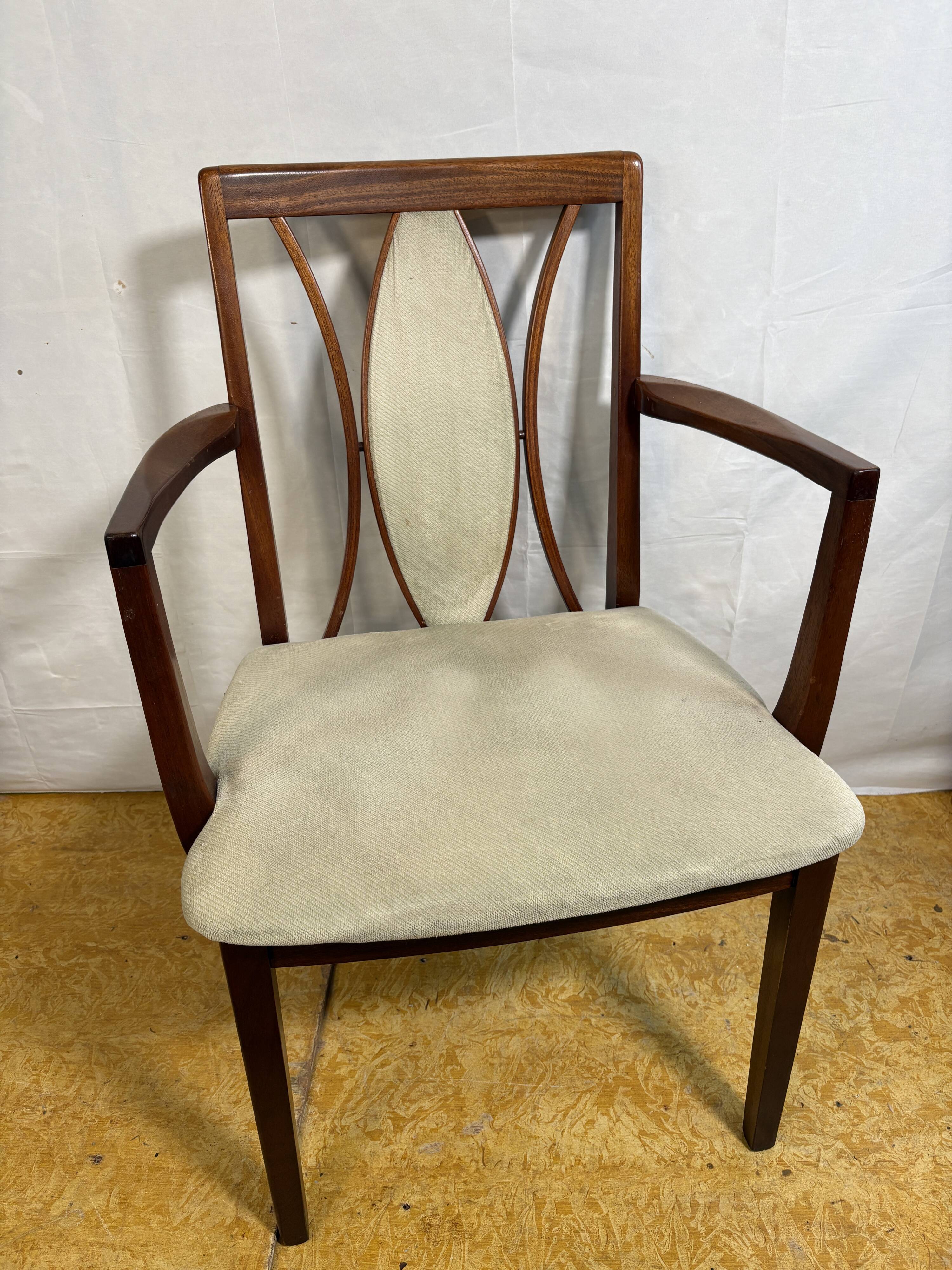 Set of 6 Mid-Century Retro Vintage Teak Dining Chairs by GPlan, 1970