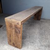 Old solid wood bench