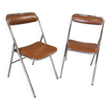 Set of Souvignet folding chairs