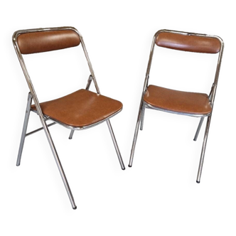 Set of Souvignet folding chairs