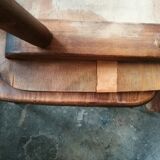 Set of 8 wooden bistro chairs