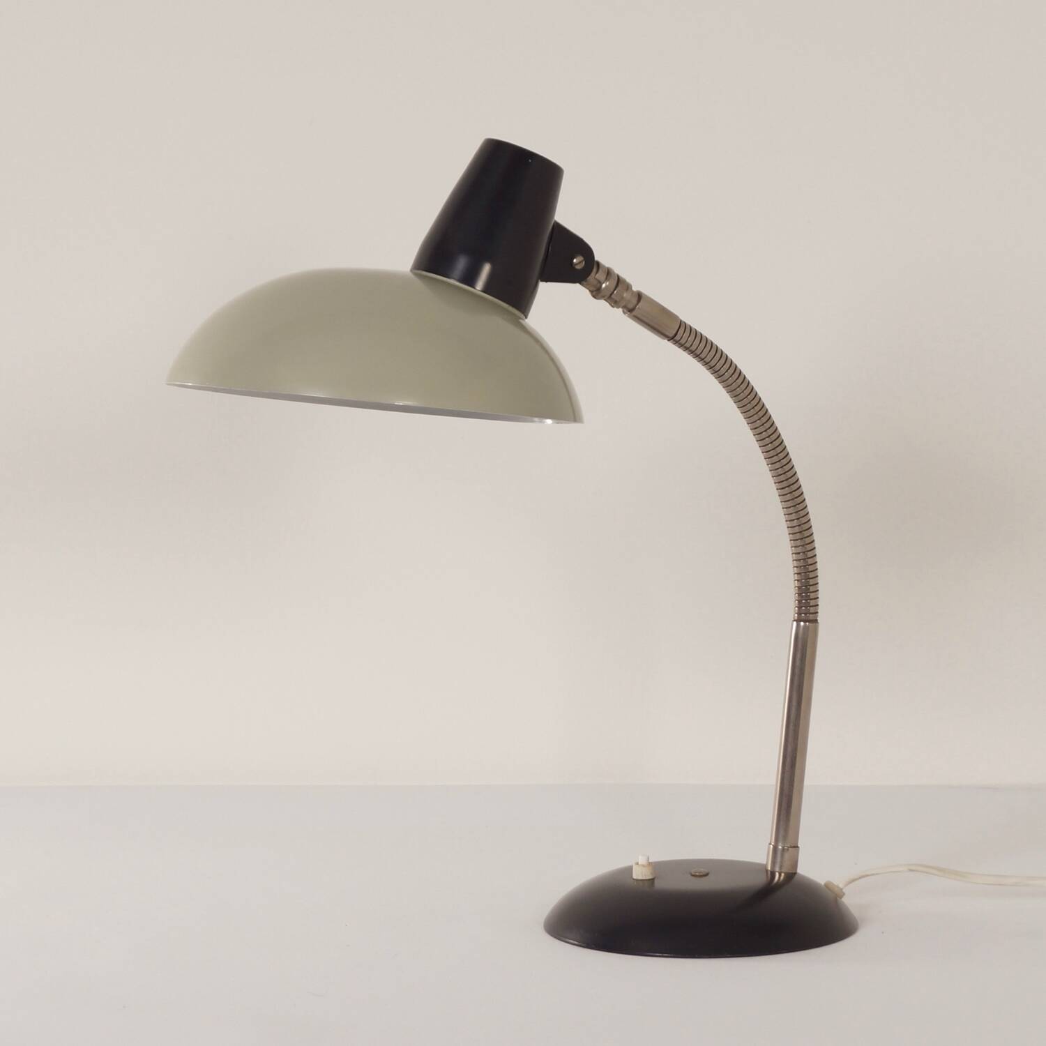 Desk lamp model 50 by karl lang for sis-licht, 1960s | stony grey