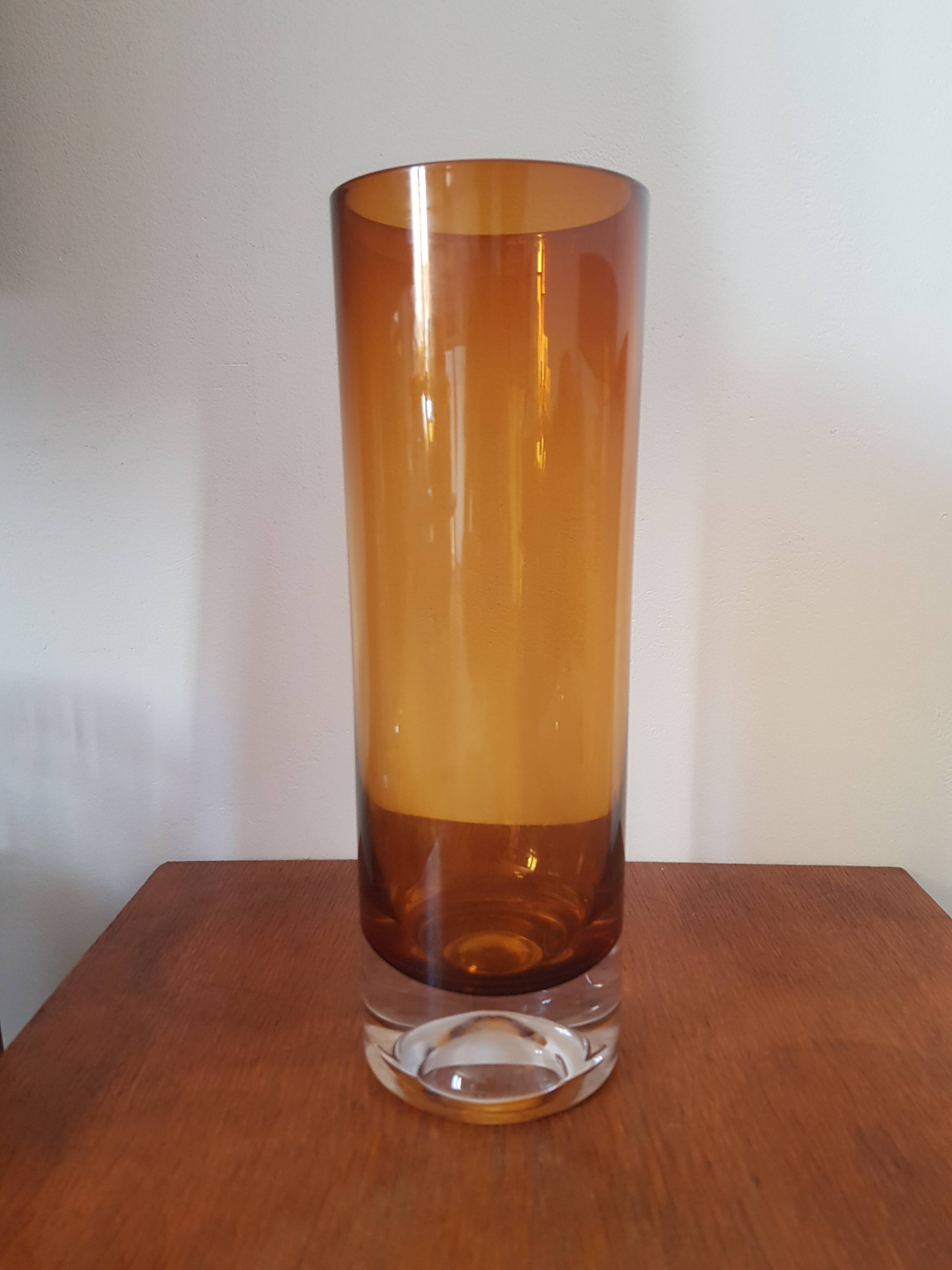 Vase en verre Aseda "skol" par Bo Borgstrom