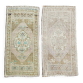 Lot de 2 tapis turcs vintage faits main