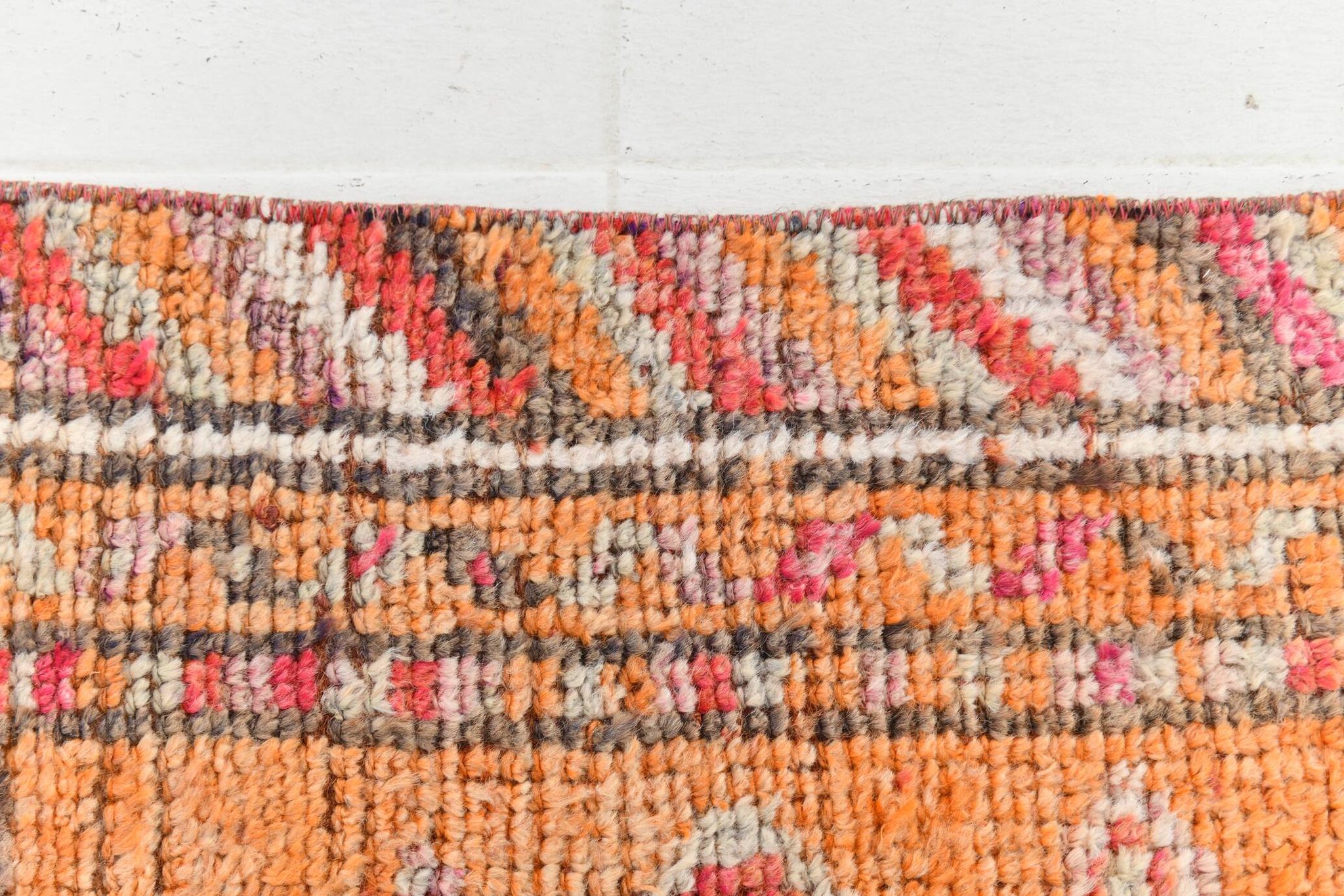 Orange Beige Turkish Runner Rug 80x369Cm SK 23759