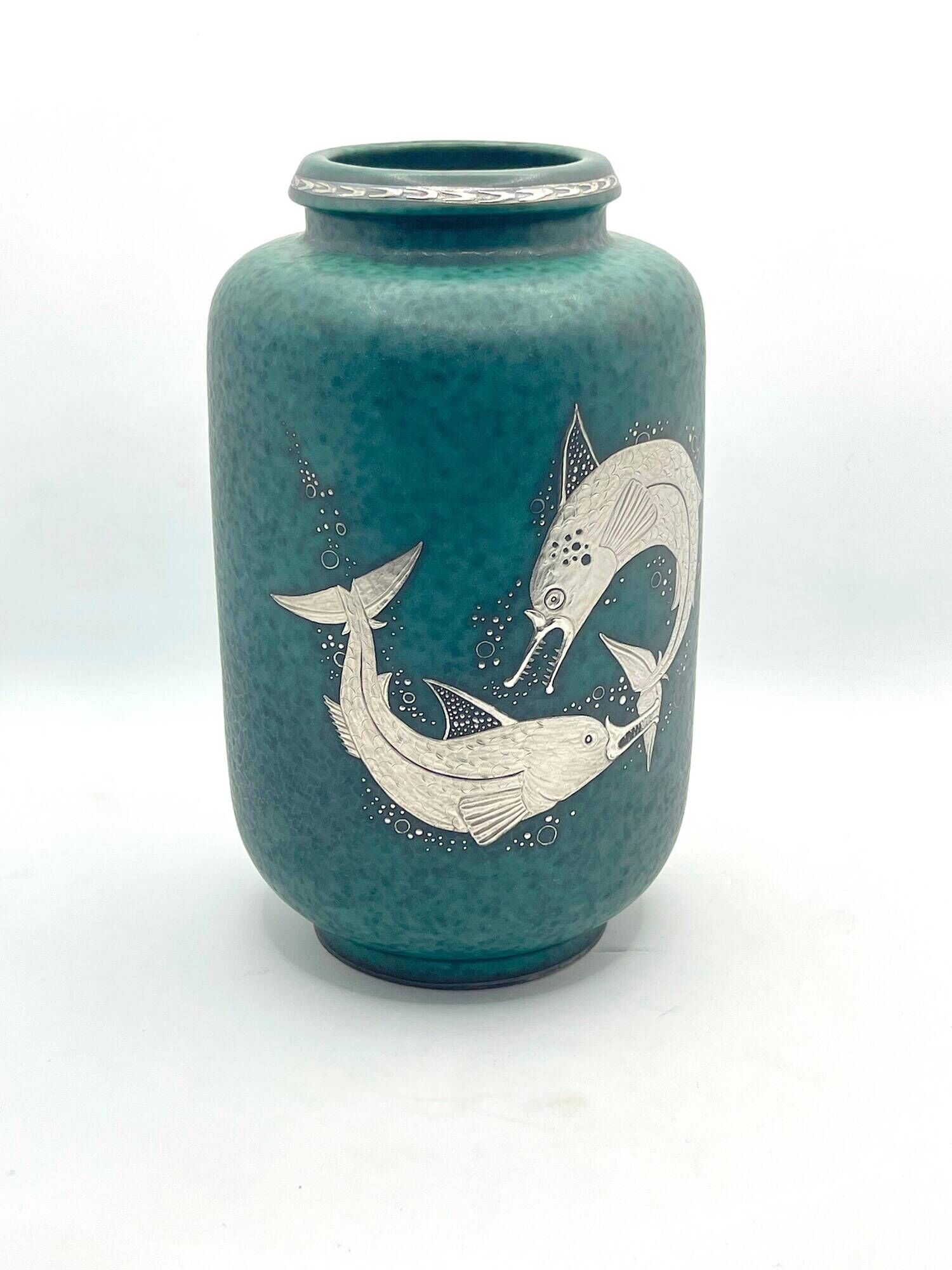 Vase wilhelm kate 'argenta' gustavsberg 1950