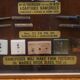 Rare Rawl display furniture from the 1950s with drawers and a showcase.