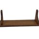 Vintage book shelf wall rack 1970s wood minimalist design