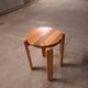 Tabouret en pin vintage