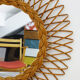 Mirror rattan 55x55cm
