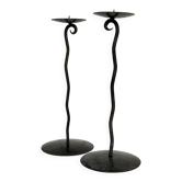 Pair of candlesticks, Folk art, 1950