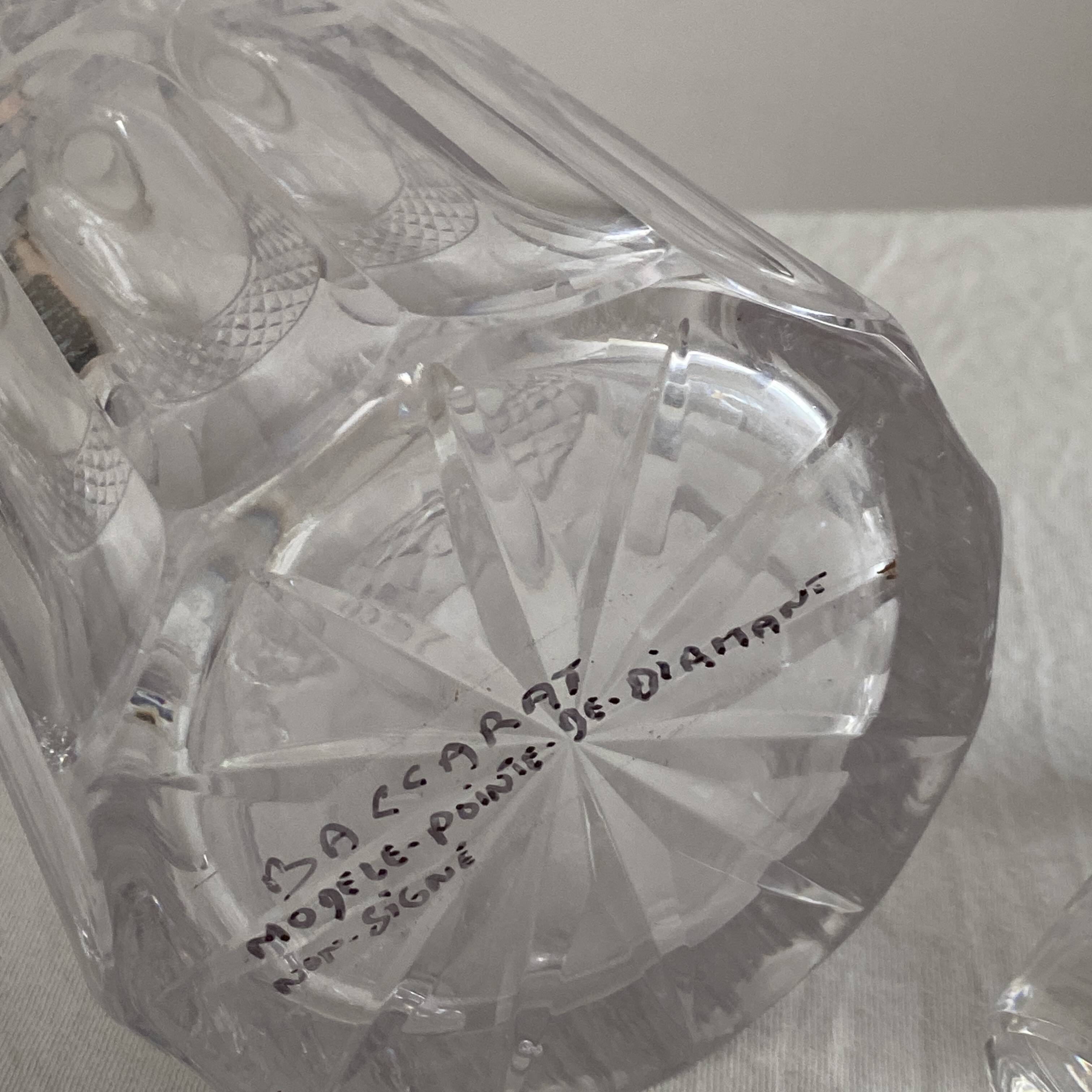 Vintage 1970's Baccarat crystal whisky carafe