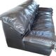 Ligne Roset black leather sofa
