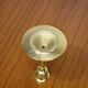 Set of 7 Scandinavian brass candle holders, 1960's