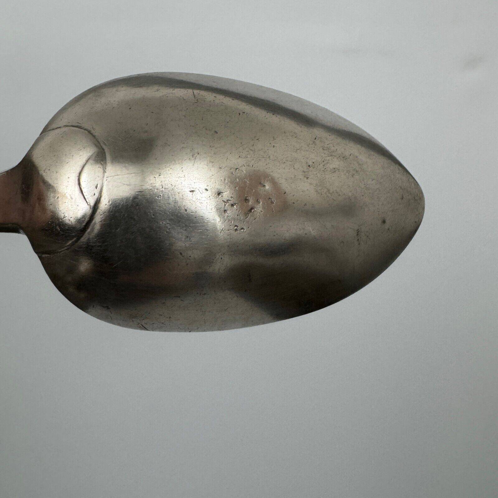 19th century stew spoon, Vieillard hallmark