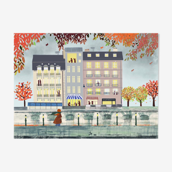 Illustration Paris Autumn