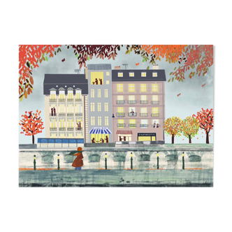 Illustration Paris Automne