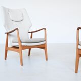 A. Madsen and H. Schubell “Kirsten” lounge chairs Bovenkamp Netherlands 1960