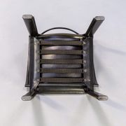 Carlo Bartoli black leather dining chair for Matteo Grassi set/4