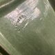 Set of 6 dessert plates in green varnished earth Vallauris 1950