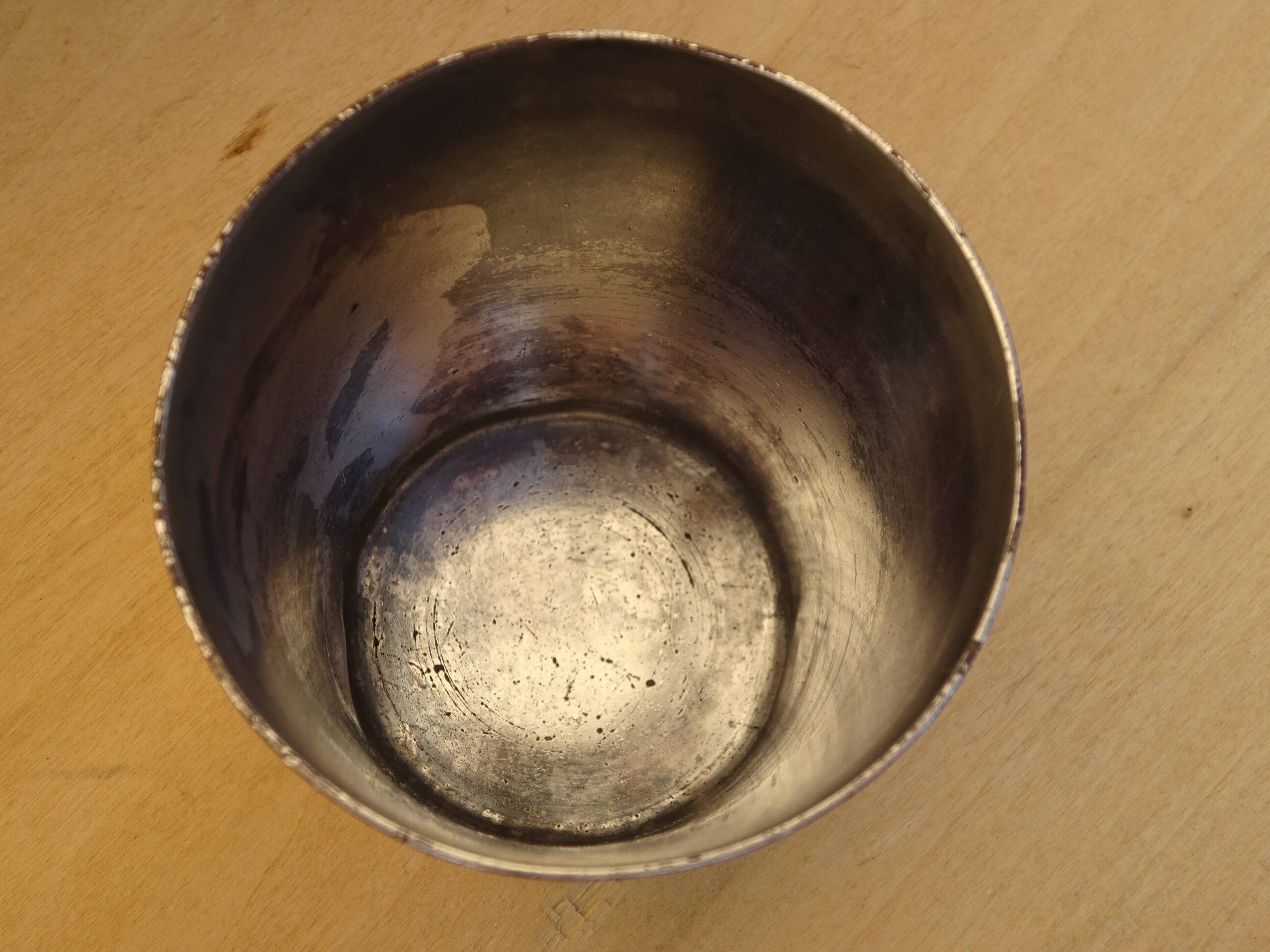 Silver-plated metal timbale Ercuis