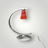 Curved retro-futuristic design lamp – Massive – 1990s