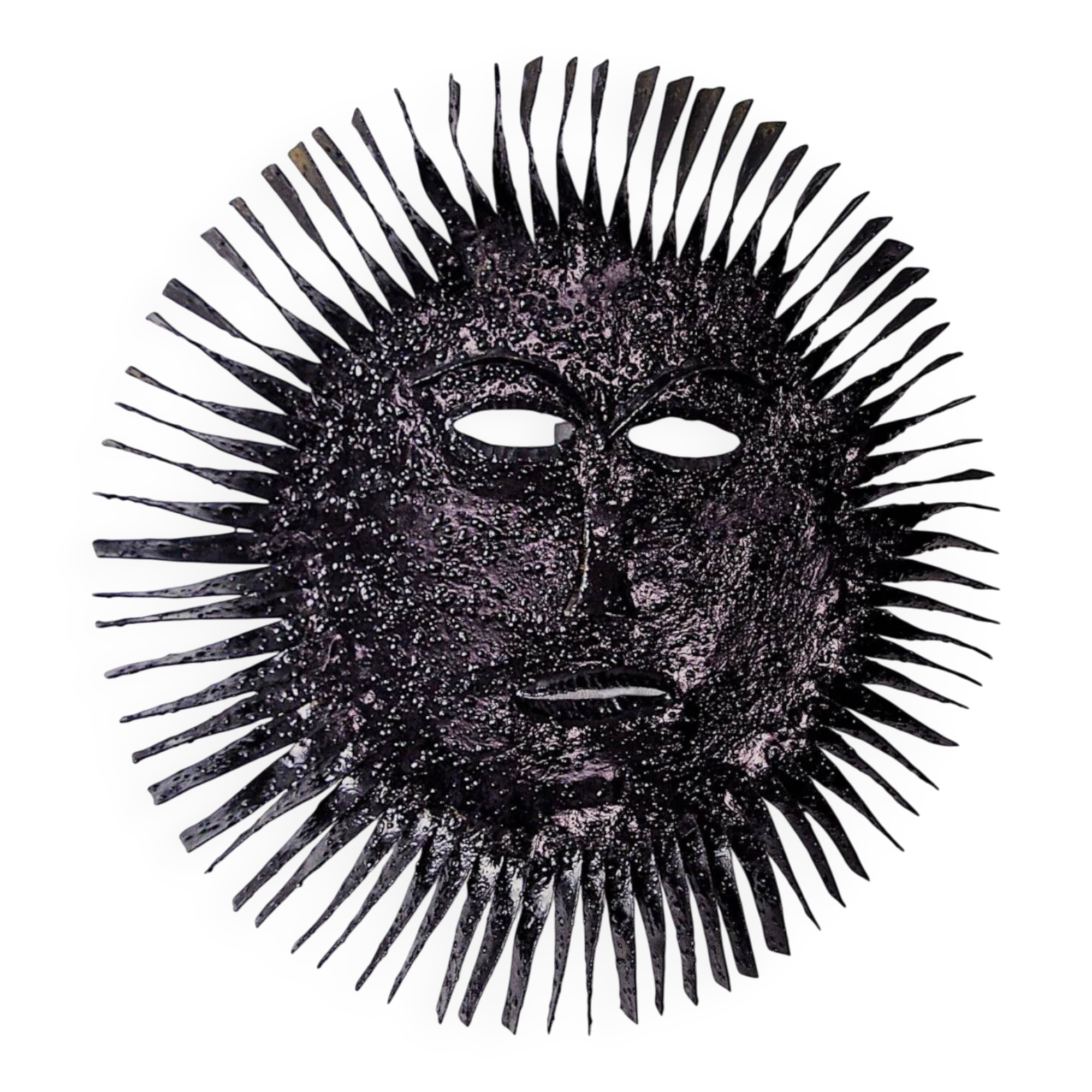 Brutalist XL sun light, popular art, Spain, 1970