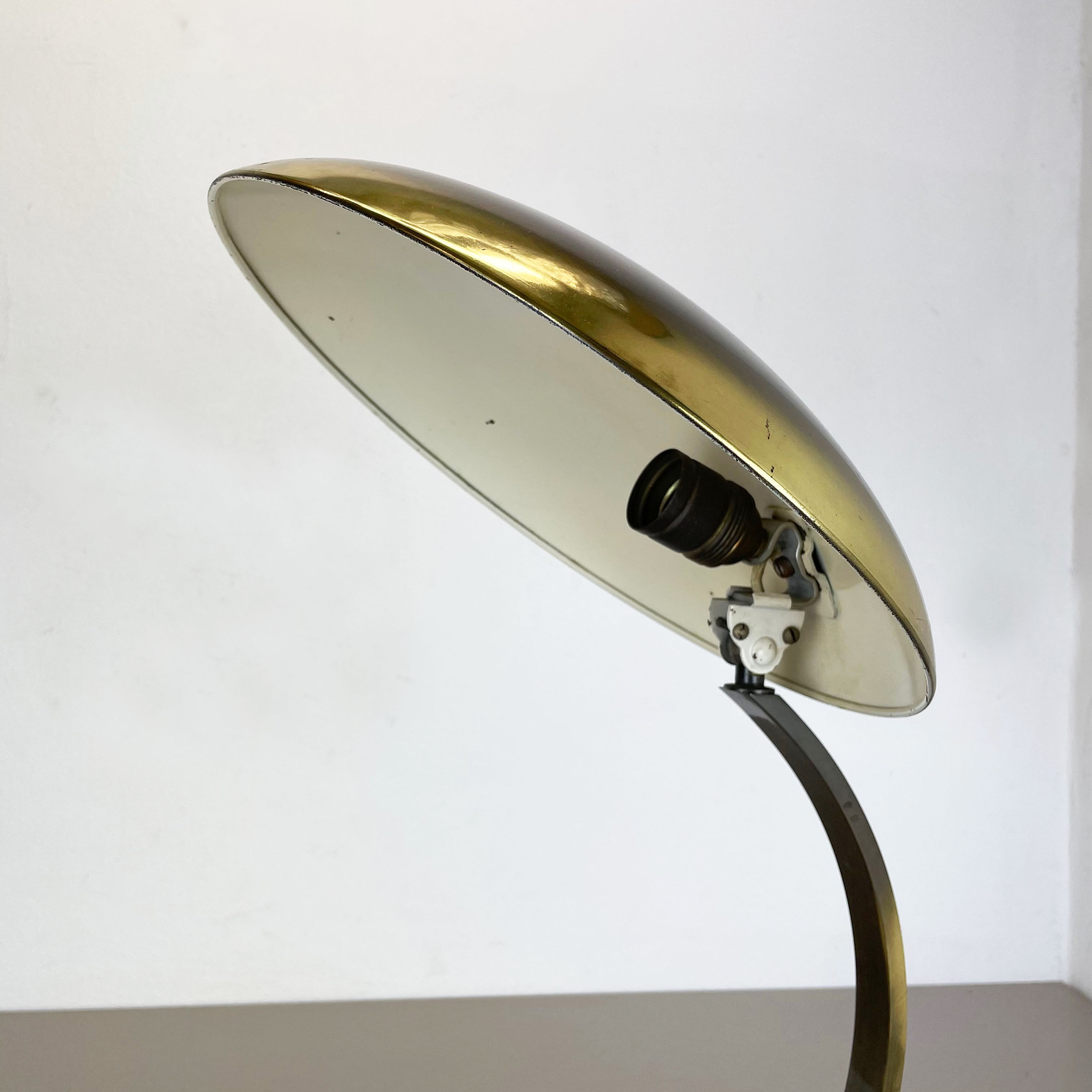 German Brass Kaiser Idell 6751 Bauhaus Desk Light Christian Dell, Germany, 1950s