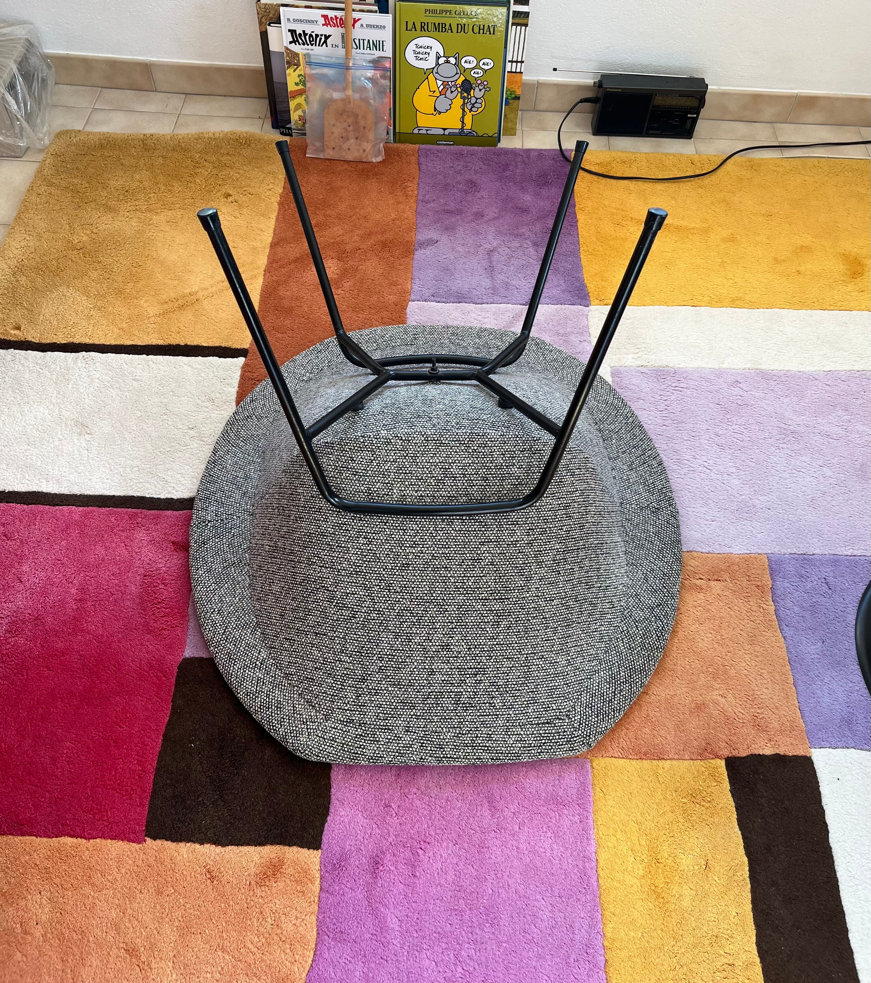 Pair of armchairs designed by Claude Vassal, 1950s.