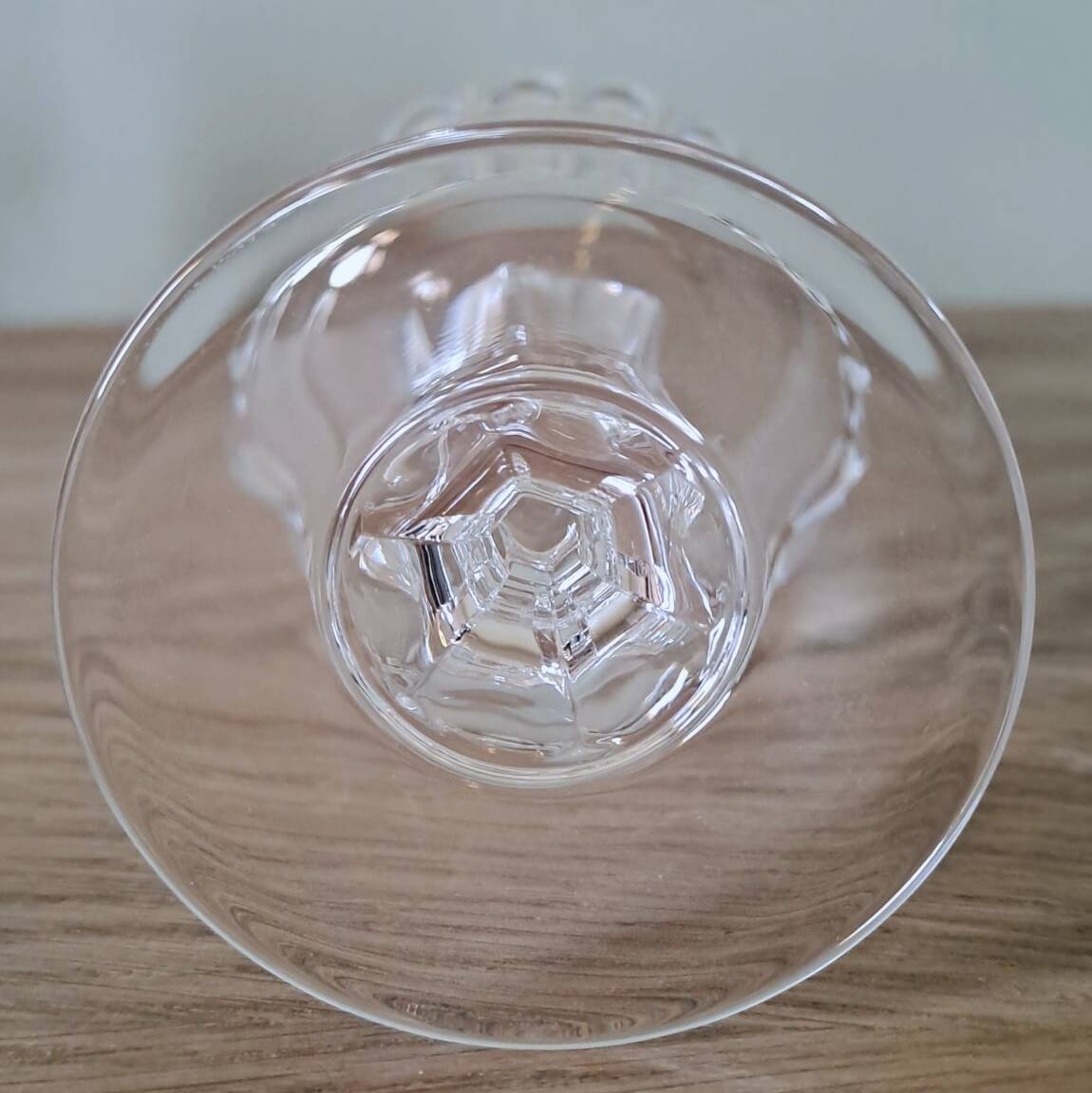6 verres à pied en cristal