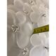 Contemporary Gold-Flowers Murano Glass Flush Mount