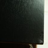 Convenient feet compass wood tinted teak 1950